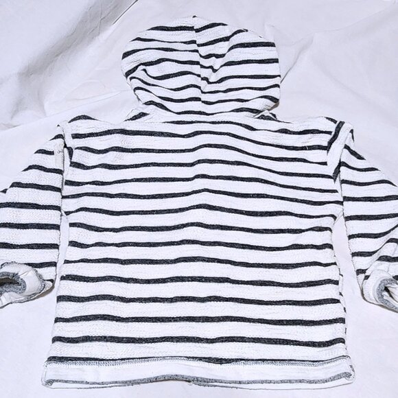 “Chillin’ Out” Striped Zip Hoodie – Size 4T – Soft Terry Cloth with Retro Patch - Picture 4 of 5
